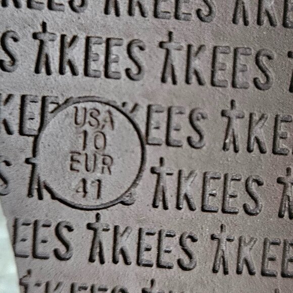 TKEES Square Toe Lily Croc Thong Sandal Flip Flop Brown Carob US 10 EU 41 Unworn - Picture 5 of 8